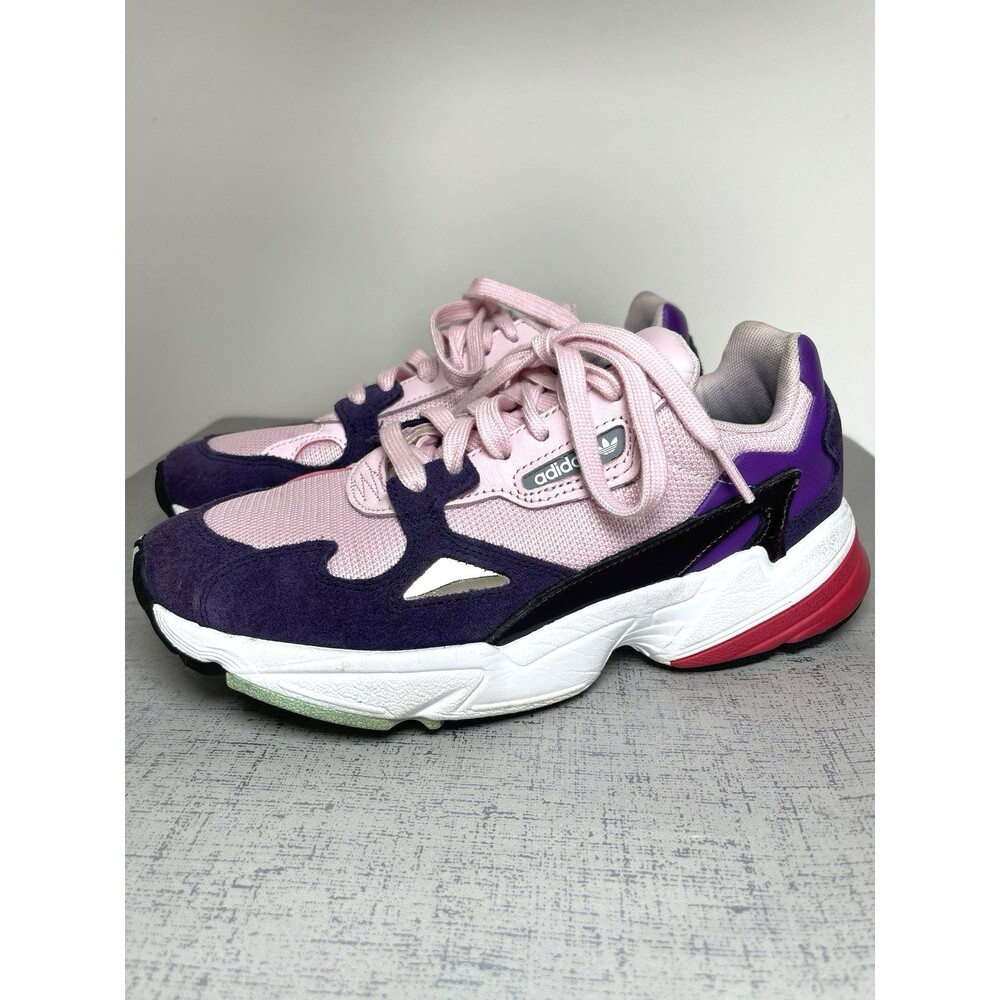 Reebok Originals Falcon Running Shoes Sneakers Women's 7.5 M‎ Pink Purple Suede